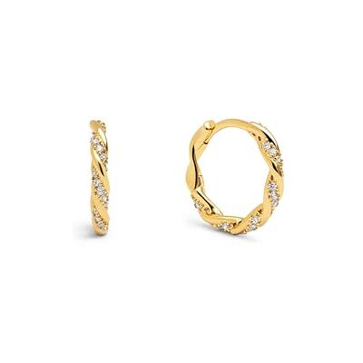 SINGULARU Ring marina örhängen. Mässing med 18K guldplätering. Midi-ringar med zirkonia-detaljer. Klippstängning. Smycken för kvinnor SINGULARU Ring marina örhängen. Mässing med 18K guldplätering. Midi-ringar med zirkonia-detaljer. Klippstängning. Smycken för kvinnor