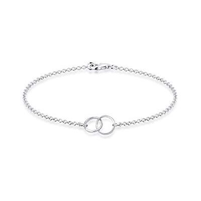 Elli armband dam geo minimala ringar i 925 sterling silver, 190, Silver Elli armband dam geo minimala ringar i 925 sterling silver, 190, Silver