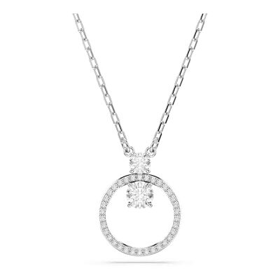 Swarovski Constella hängsmycke, rundskuren, vit, Rhodiumpläterad Swarovski Constella hängsmycke, rundskuren, vit, Rhodiumpläterad