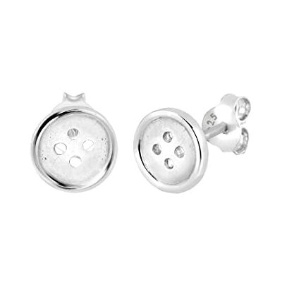 Elli damörhängen stiftörhängen knapp filigran lekfulla knappar skräddare hobby silver 925, fasettad slipning, Utan Elli damörhängen stiftörhängen knapp filigran lekfulla knappar skräddare hobby silver 925, fasettad slipning, Utan