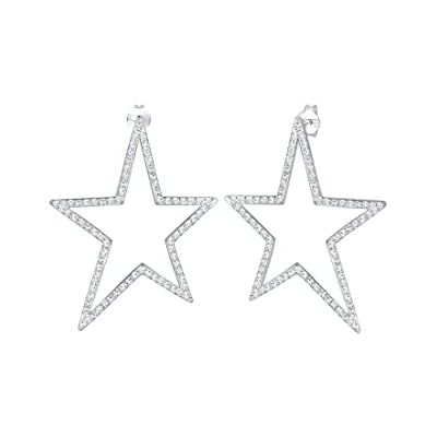 Elli kvinnors 925 sterling silver knoppörhängen 302840118, Kristall, Kristall Elli kvinnors 925 sterling silver knoppörhängen 302840118, Kristall, Kristall