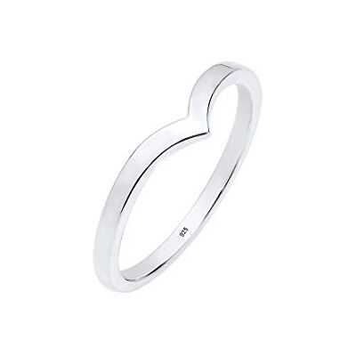 Elli ring dam V-form stacking trend i 925 sterlingsilver, 54 EU, Året runt, Utan Elli ring dam V-form stacking trend i 925 sterlingsilver, 54 EU, Året runt, Utan