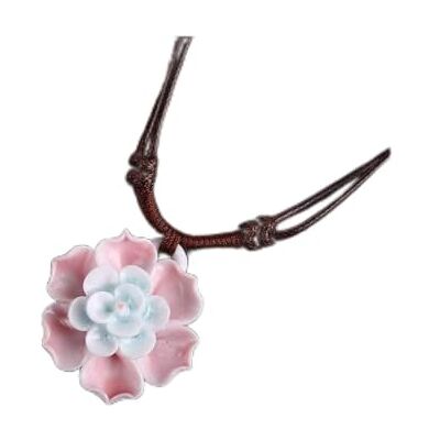 lachineuse halsband rosa blomma lachineuse halsband rosa blomma