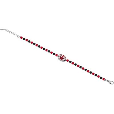 ACM 1899 AC Milan Armband stål naturstenar, justerbart, Taglia Unica, Sten, Ingen ädelsten ACM 1899 AC Milan Armband stål naturstenar, justerbart, Taglia Unica, Sten, Ingen ädelsten