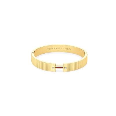 Tommy Hilfiger smycken Armband för kvinnor i rostfritt stål med gult guld jonplätering utsmyckad med kristaller 2781046 Tommy Hilfiger smycken Armband för kvinnor i rostfritt stål med gult guld jonplätering utsmyckad med kristaller 2781046