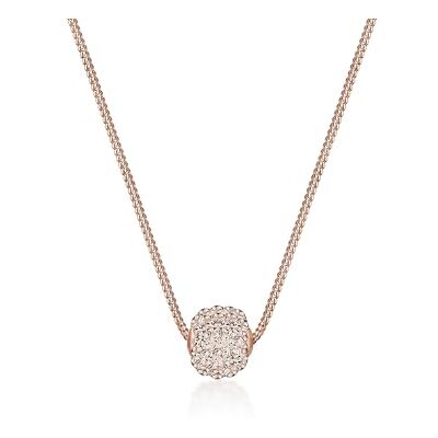 Elli Halsband damer kula hänge med kristaller i 925 sterling silver, 45, fasettad slipning, Kristall Elli Halsband damer kula hänge med kristaller i 925 sterling silver, 45, fasettad slipning, Kristall