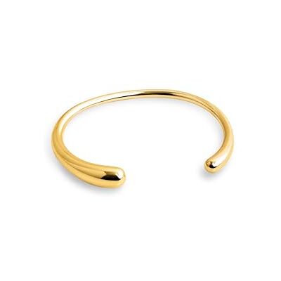 SINGULARU Steel Drop Armband Styvt stål eller stål-guldpläterat armband i 18K guld smycken för kvinnor, One Size, Rostfritt stål, Ingen ädelsten SINGULARU Steel Drop Armband Styvt stål eller stål-guldpläterat armband i 18K guld smycken för kvinnor, One Size, Rostfritt stål, Ingen ädelsten