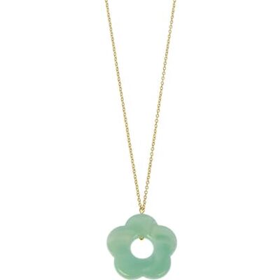 Les Cleias Les Cléias Anae-halsband i rostfritt stål, harts blomma hänge, Taille Unique, Rostfritt stål, Ingen ädelsten Les Cleias Les Cléias Anae-halsband i rostfritt stål, harts blomma hänge, Taille Unique, Rostfritt stål, Ingen ädelsten