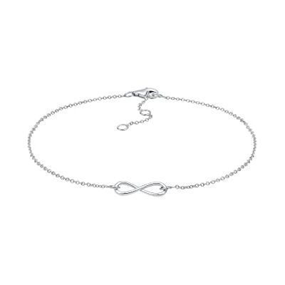Elli Fotsmycke Infinity 925 sterlingsilver, 250, Fasett kant, Elli Fotsmycke Infinity 925 sterlingsilver, 250, Fasett kant,