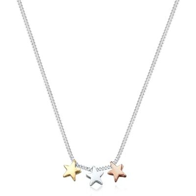 Elli kvinnors 925 sterling silver Xilion cut halsband, 45cm, Året runt, Ingen ädelsten Elli kvinnors 925 sterling silver Xilion cut halsband, 45cm, Året runt, Ingen ädelsten