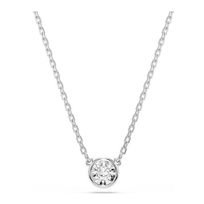 Swarovski Imberhänge, Rundskuren, Vit, Rhodiumpläterad Swarovski Imberhänge, Rundskuren, Vit, Rhodiumpläterad