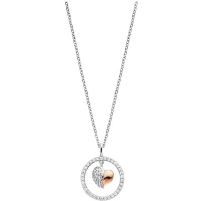 Engelsrufer Ängelsrufer kedja hjärtvinge tvåfärgad för kvinnor i 925 sterlingsilver – zirkonia – karbinhake – längd: 42 4 4 cm, 50 cm, Sterlingsilver, Kubisk zirkonia Engelsrufer Ängelsrufer kedja hjärtvinge tvåfärgad för kvinnor i 925 sterlingsilver – zirkonia – karbinhake – längd: 42 4 4 cm, 50 cm, Sterlingsilver, Kubisk zirkonia