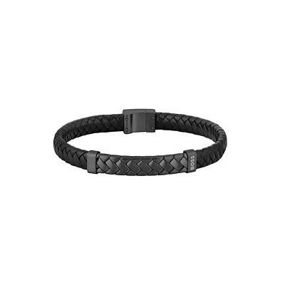 Boss smycken mäns TAILORED kollektion armband med svart läder och svart stängning i rostfritt stål 1580676M Boss smycken mäns TAILORED kollektion armband med svart läder och svart stängning i rostfritt stål 1580676M