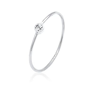 Elli Ring Basic Kristaller 925 Sterling Silver, 44, Silver, swarovski kristall Elli Ring Basic Kristaller 925 Sterling Silver, 44, Silver, swarovski kristall