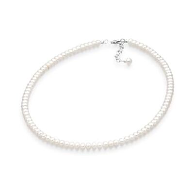 Elli Dam 925 sterlingsilver halvsfärisk sötvattenspärla halsband av längd 45 cm 0109721112_45, Pärla Sterlingsilver, Pärla Elli Dam 925 sterlingsilver halvsfärisk sötvattenspärla halsband av längd 45 cm 0109721112_45, Pärla Sterlingsilver, Pärla