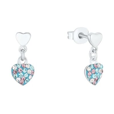 Prinzessin Lillifee Örhängen 925 Sterling Silver Flickor Barnörhängen, med Preciosa, 1,2 cm, Silver, Hjärta, Kommer i smyckespresentförpackning, 2036429 Prinzessin Lillifee Örhängen 925 Sterling Silver Flickor Barnörhängen, med Preciosa, 1,2 cm, Silver, Hjärta, Kommer i smyckespresentförpackning, 2036429