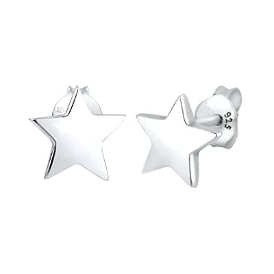 Elli Örhängen damörhängen i stjärnform astro trend filigran i 925 sterlingsilver, Sterlingsilver, utan sten, Elli Örhängen damörhängen i stjärnform astro trend filigran i 925 sterlingsilver, Sterlingsilver, utan sten,
