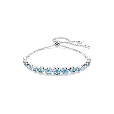 Swarovski Imber Tennisarmband, Blandade runda snitt, Blått, Rhodiumpläterat Swarovski Imber Tennisarmband, Blandade runda snitt, Blått, Rhodiumpläterat