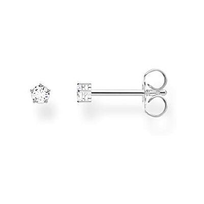 THOMAS SABO boucles d'oreilles simples pierre blanche petit argent argent sterling 925 H2147-051-14 THOMAS SABO boucles d'oreilles simples pierre blanche petit argent argent sterling 925 H2147-051-14