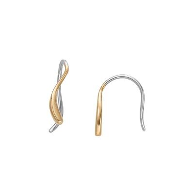 Skagen Women's Gold tone Stainless Steel or Sterling silver with hook closure Earrings Skagen Women's Gold tone Stainless Steel or Sterling silver with hook closure Earrings
