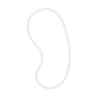 PEARLS & COLORS NATURAL FINE PEARLS Pärlor och färger SEMI-BAROSKA sötvattenspärlor halsband, Longueur du sautoir 60 cm, Snäckskal, Pärla PEARLS & COLORS NATURAL FINE PEARLS Pärlor och färger SEMI-BAROSKA sötvattenspärlor halsband, Longueur du sautoir 60 cm, Snäckskal, Pärla