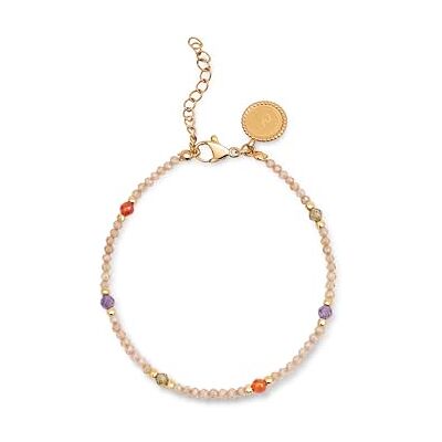 SINGULARU Glam armband. Stål med finish i 18K guldpläterat. Färgade kristaller detaljer. Längd på 19 cm (7,5 tum). Smycken för kvinnor., One Size, Gult guld, Ingen ädelsten SINGULARU Glam armband. Stål med finish i 18K guldpläterat. Färgade kristaller detaljer. Längd på 19 cm (7,5 tum). Smycken för kvinnor., One Size, Gult guld, Ingen ädelsten