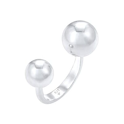 Elli Ring statement kulor 925 silver, År rund, Utan Elli Ring statement kulor 925 silver, År rund, Utan