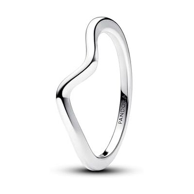PANDORA Timeless Polierte Welle Ring aus Sterling-Silber, Größe 58, 193095C00-58 PANDORA Timeless Polierte Welle Ring aus Sterling-Silber, Größe 58, 193095C00-58