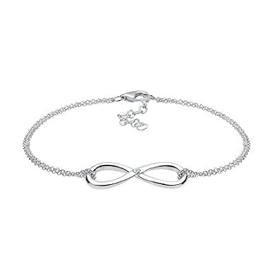 DIAMORE Armband Infinity Diamond (0,03 ct.) 925 sterlingsilver roséguldpläterad e Silver, colore: SILVER, cod. 0210152814_18 DIAMORE Armband Infinity Diamond (0,03 ct.) 925 sterlingsilver roséguldpläterad e Silver, colore: SILVER, cod. 0210152814_18