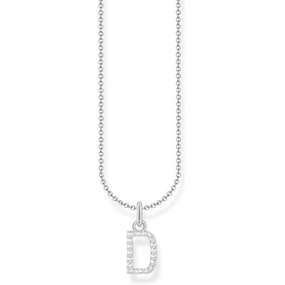 THOMAS SABO Brev D halsband 925 sterlingsilver med zirkoniumoxid KE2243-051-14 THOMAS SABO Brev D halsband 925 sterlingsilver med zirkoniumoxid KE2243-051-14