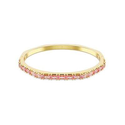 Swarovski Matrix armring, baguetteskärning, oktagonform, rosa, guldfärgad, M Swarovski Matrix armring, baguetteskärning, oktagonform, rosa, guldfärgad, M