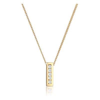 DIAMORE Halsband Smycken Dam Klassisk Elegant med Diamant (0,10 ct.) i 585 Gult Guld DIAMORE Halsband Smycken Dam Klassisk Elegant med Diamant (0,10 ct.) i 585 Gult Guld