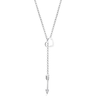 Elli 925 sterling silver hjärta pil hänge minimalt Elli 925 sterling silver hjärta pil hänge minimalt