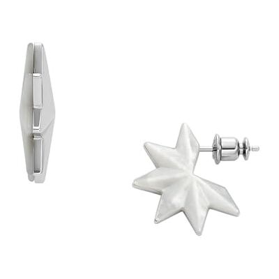 Skagen Women's Silver tone Stainless Steel or Semi- Precious with post closure Earrings Skagen Women's Silver tone Stainless Steel or Semi- Precious with post closure Earrings