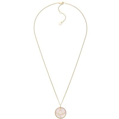 Fossil Damhalsband i rostfritt stål eller sterlingsilver med hummerlås, Borstad rosa Fossil Damhalsband i rostfritt stål eller sterlingsilver med hummerlås, Borstad rosa