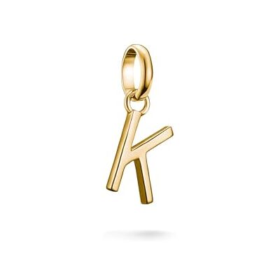 THOMAS SABO Charm Club Connect Charm-Hängsmycke Bokstav K 18k Förgyllning Återvunnet 925 Silver CC1217-413-39 THOMAS SABO Charm Club Connect Charm-Hängsmycke Bokstav K 18k Förgyllning Återvunnet 925 Silver CC1217-413-39