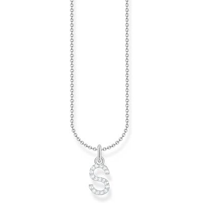 THOMAS SABO Letter S halsband 925 sterlingsilver med zirkoniumoxid KE2258-051-14 THOMAS SABO Letter S halsband 925 sterlingsilver med zirkoniumoxid KE2258-051-14