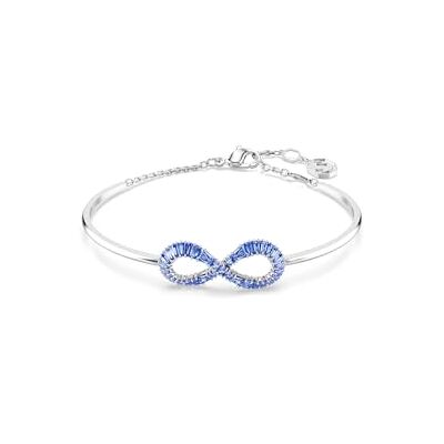 Swarovski Hyperbola armring, Infinity, Blå, Rhodiumpläterad Swarovski Hyperbola armring, Infinity, Blå, Rhodiumpläterad