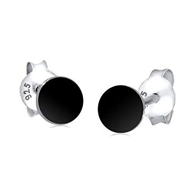 Elli örhängen damer cirkel grundläggande geo i 925 sterlingsilver, Silver, Ohne Elli örhängen damer cirkel grundläggande geo i 925 sterlingsilver, Silver, Ohne