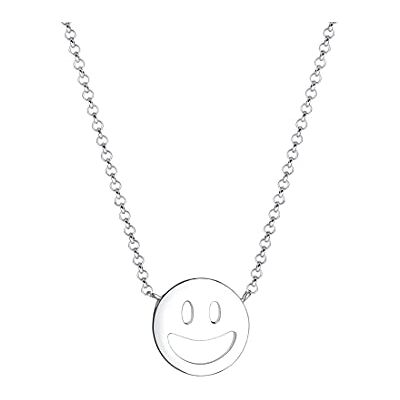 Elli Halsband smiley ansikte emoji glad 925 sterlingsilver Elli Halsband smiley ansikte emoji glad 925 sterlingsilver