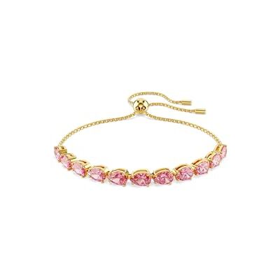 Swarovski Matrix armband, päronslipad, rosa, guldfärgad, M Swarovski Matrix armband, päronslipad, rosa, guldfärgad, M