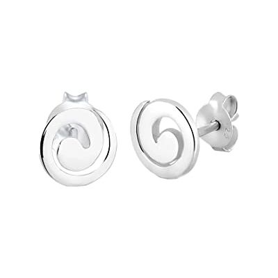 Elli kvinnors 925 sterling silver Xilion slipade örhängen, Metall Silver, Pärla Elli kvinnors 925 sterling silver Xilion slipade örhängen, Metall Silver, Pärla