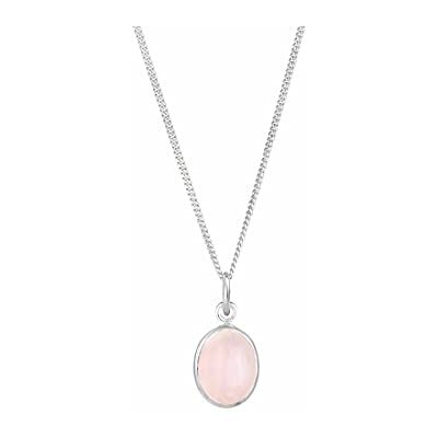 Elli Halskette Damen Edelstein Anhänger med malakit i 925 sterlingsilver, Sterlingsilver, Kvarts Elli Halskette Damen Edelstein Anhänger med malakit i 925 sterlingsilver, Sterlingsilver, Kvarts