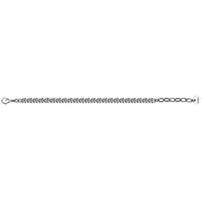 PHEBUS herrarmband, rostfritt stål, 21,5 cm, kristall, 831-102 PHEBUS herrarmband, rostfritt stål, 21,5 cm, kristall, 831-102