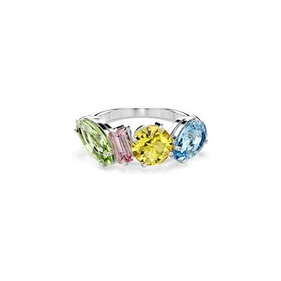 Swarovski Gema cocktailring, Blandade snitt, Flerfärgad, Rhodiumpläterad Swarovski Gema cocktailring, Blandade snitt, Flerfärgad, Rhodiumpläterad