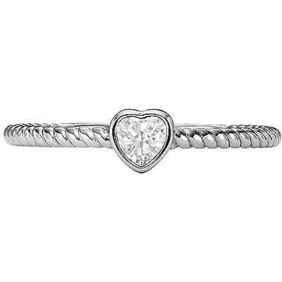 Fossil Ring För Kvinnor, Silverfärgat Rostfritt Stål, L: 20.8 mm, JF04238040 Fossil Ring För Kvinnor, Silverfärgat Rostfritt Stål, L: 20.8 mm, JF04238040
