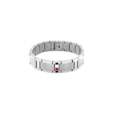 Tommy Hilfiger smycken länkarmband för män i rostfritt stål med den ikoniska flaggan 2790657 Tommy Hilfiger smycken länkarmband för män i rostfritt stål med den ikoniska flaggan 2790657
