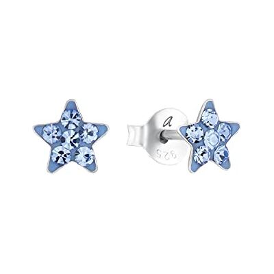 amor örhängen 925 sterling silver tjej barn örhängen, med kristallglas, 0,6 cm, silver, stjärna, Kommer i smycken presentförpackning, 2036524 amor örhängen 925 sterling silver tjej barn örhängen, med kristallglas, 0,6 cm, silver, stjärna, Kommer i smycken presentförpackning, 2036524