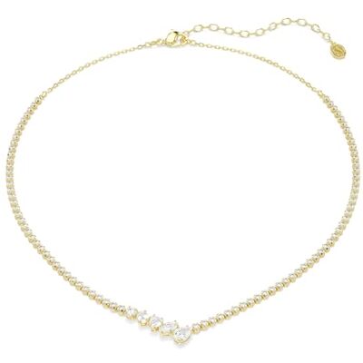 Swarovski Mesmera Halsband, Blandade Slipningar, Vit, 18 Karat Guldfinish Swarovski Mesmera Halsband, Blandade Slipningar, Vit, 18 Karat Guldfinish