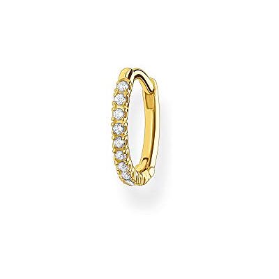 THOMAS SABO boucles d'oreilles créoles pierres blanches argent plaqué or CR659-414-14 THOMAS SABO boucles d'oreilles créoles pierres blanches argent plaqué or CR659-414-14